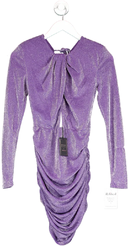 Revolve X Michael Costello Purple Davey Mini Dress UK S