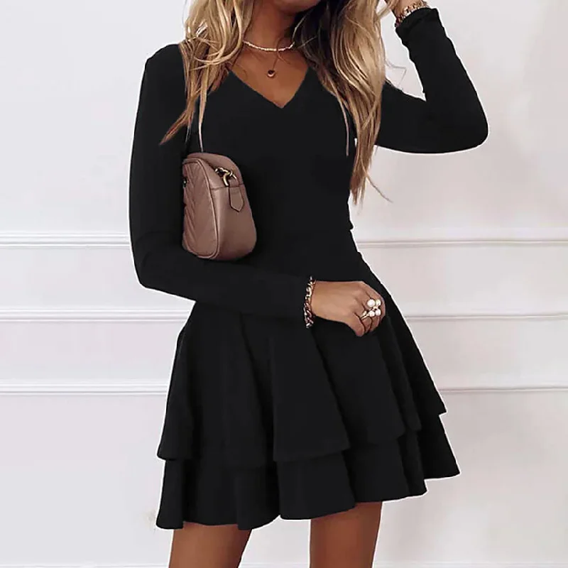 Women's A Line Dress Short Mini Dress