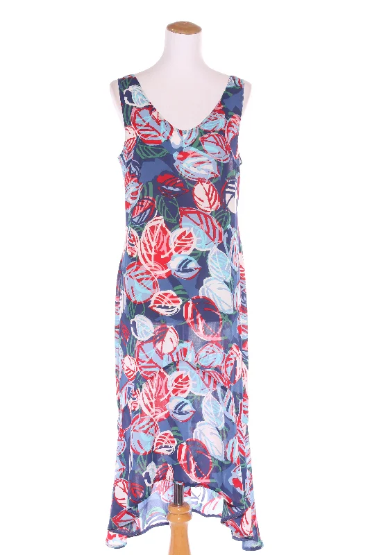 ANNAH S (NZ) Blue floral midi dress! 14