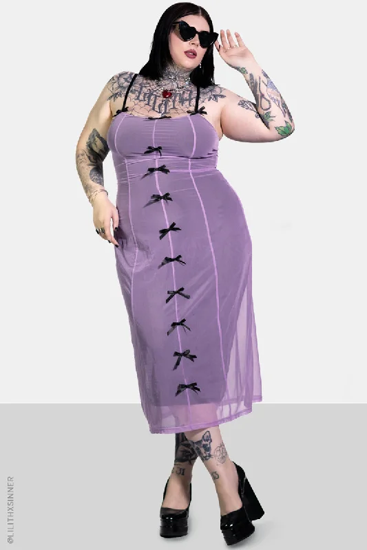 Lavender Valentina Midi Dress