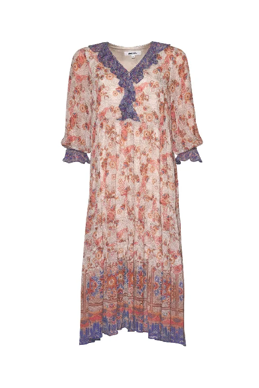 LOOBIES STORY CERAMIST MIDI DRESS - MULTI