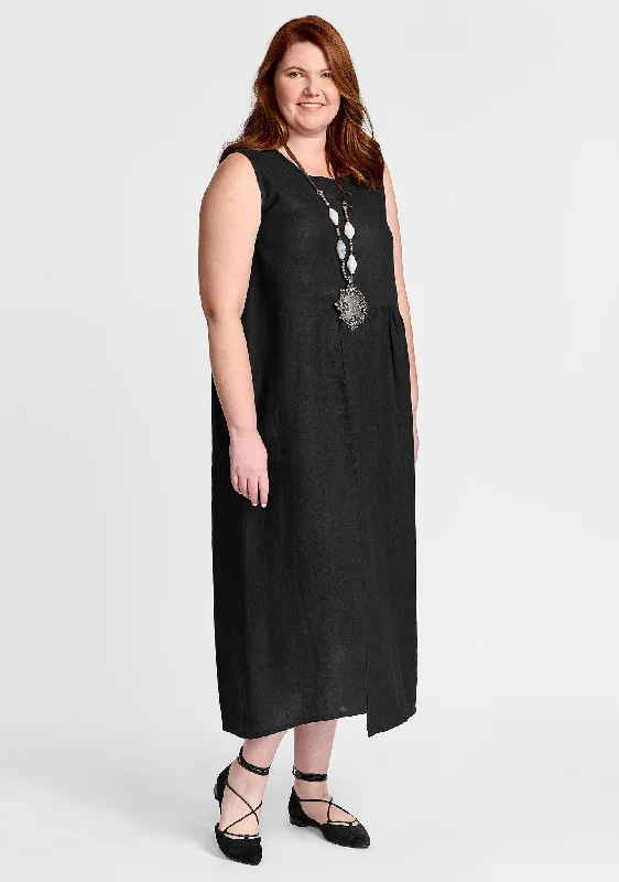 Sybil Dress - Linen Midi Dress - FINAL SALE