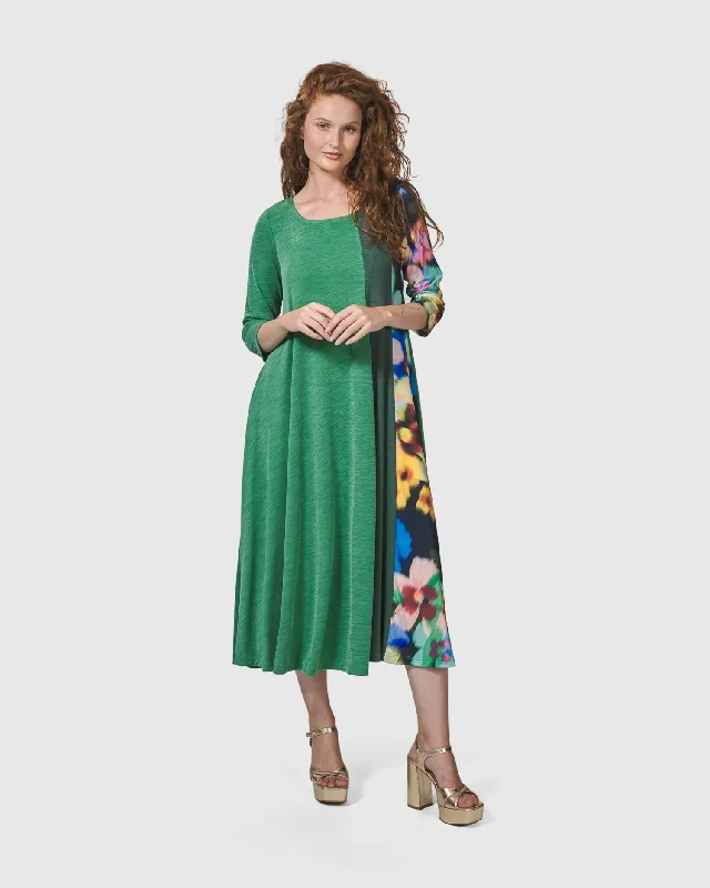 Forget-Me-Not A-Line Maxi Dress, Garden