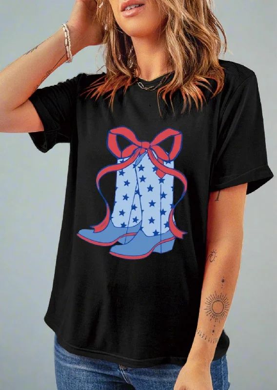 Boot and Bows Short Sleeve T-Shirt