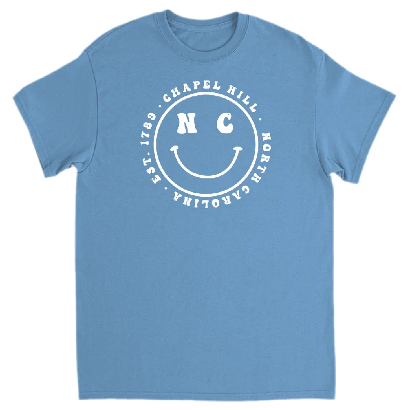 Chapel Hill Smiley Face Design Adult T-Shirt