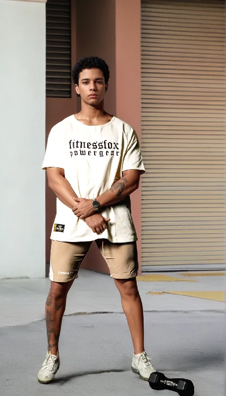 Fitnessfox Old school Oversize T-Shirt ( Cream)