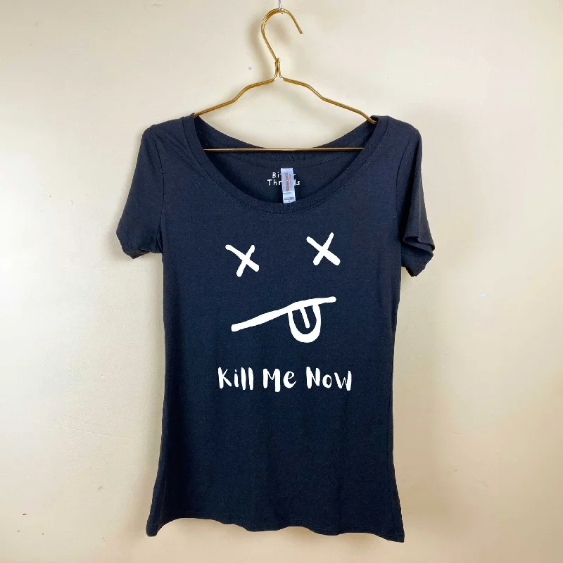 Kill Me Now Dark Humor Eco Women's Bamboo Scoop Neck T-Shirt