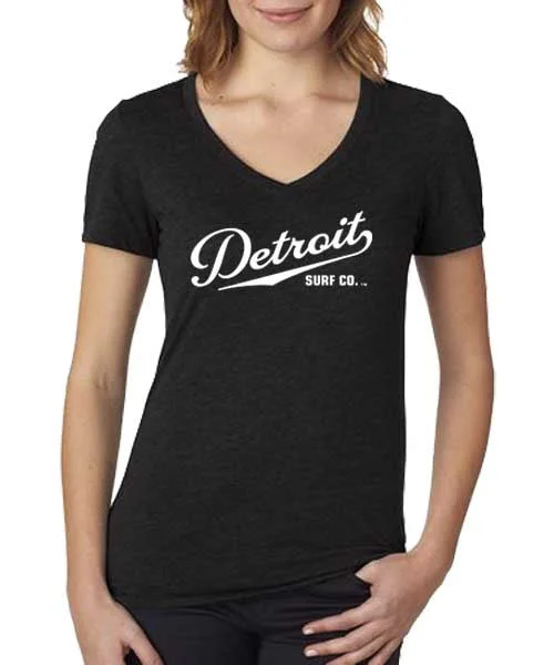 Ladies Script Logo V-Neck Tee