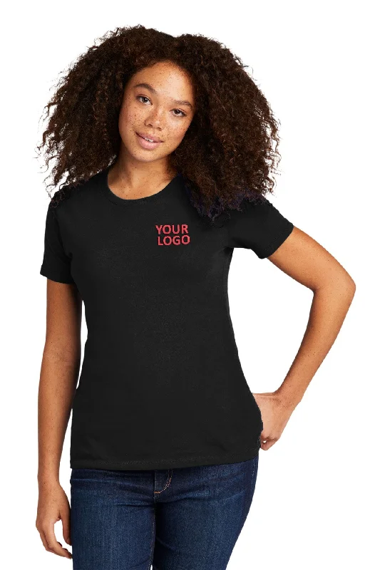 Next Level Women's Cotton Boyfriend Custom Tee's, Black