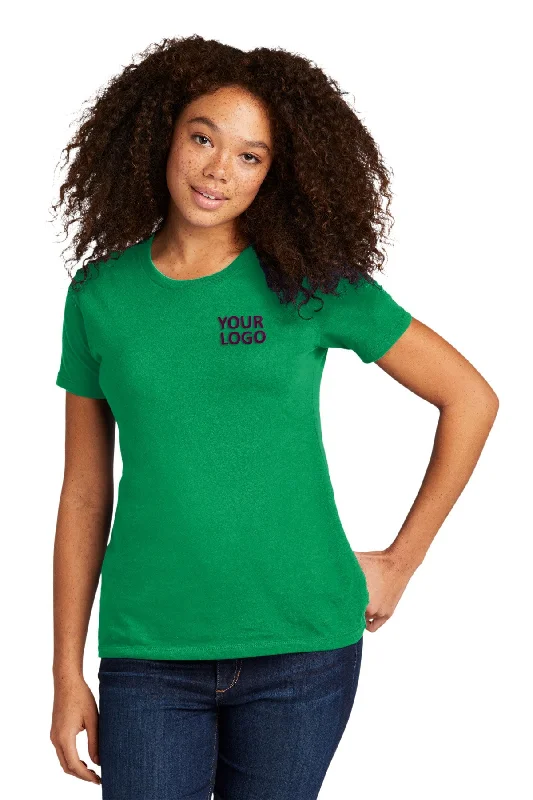 Next Level Women's Cotton Boyfriend Custom Tee's, Kelly Green