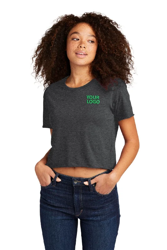 Next Level Women's Festival Cali Crop Custom Tee's, Charcoal