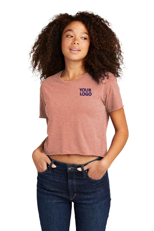 Next Level Women's Festival Cali Crop Custom Tee's, Desert Pink