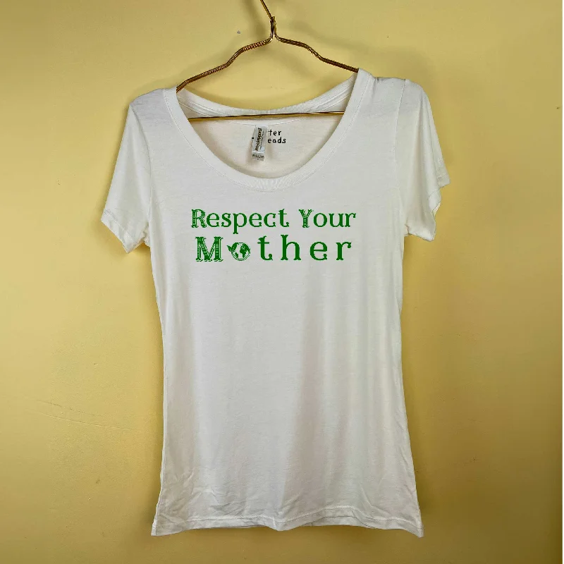 Respect Your Mother Women's Bamboo Scoop Neck T-Shirt