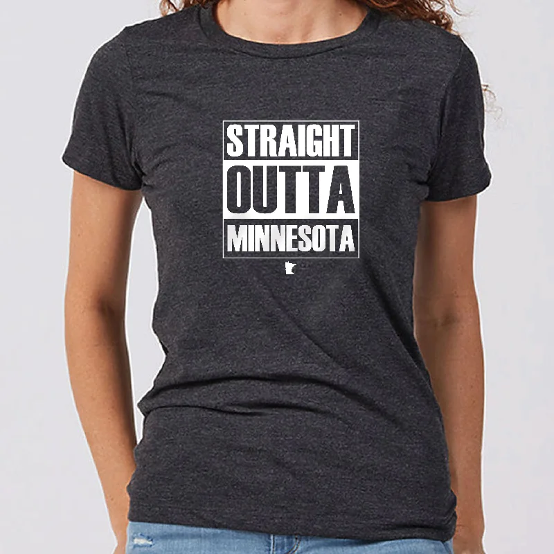 Straight Outta Minnesota Women's Slim Fit T-Shirt