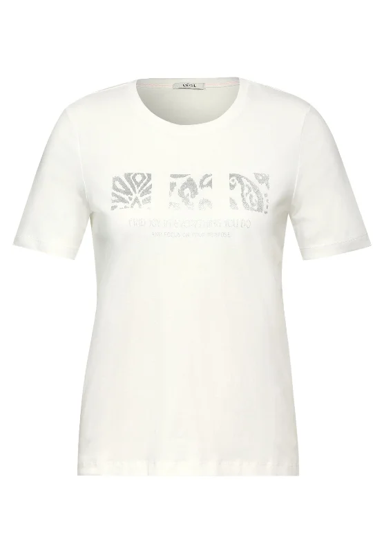 T-Shirt mit Schimmer Print