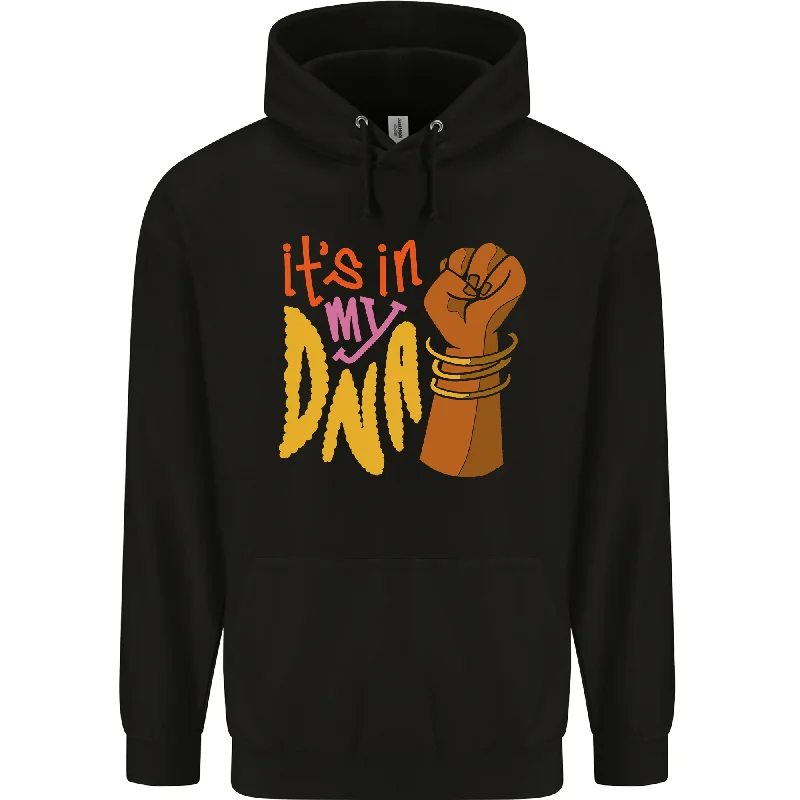 Africa is in My DNA Juneteenth Black Lives Matter Mens 80% Cotton Hoodie