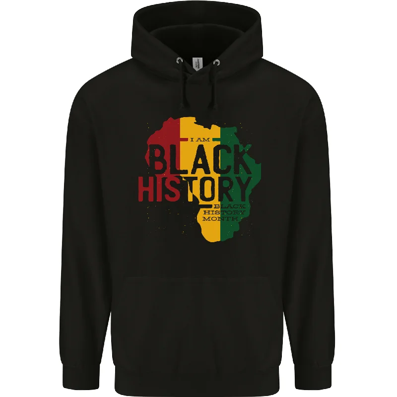 African Black History Month Lives Matter Juneteenth Mens 80% Cotton Hoodie