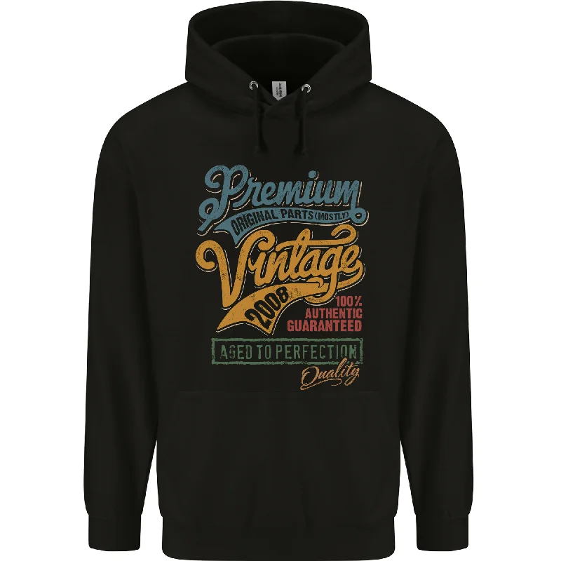 Aged to Perfection 16th Birthday 2008 Mens 80% Cotton Hoodie