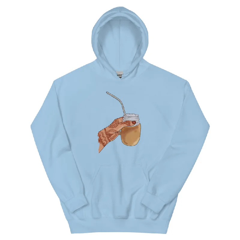 Iced Coffee Mendhi Hands Hoodie