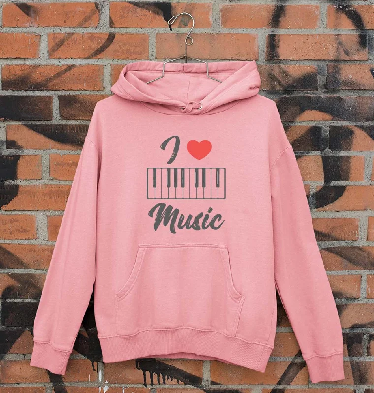 Love Music Piano Unisex Hoodie for Men/Women