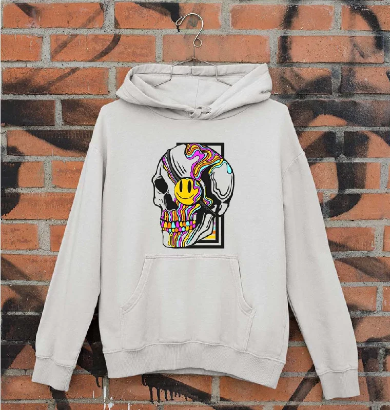 Trippy Psychedelic Skull Emoji Unisex Hoodie for Men/Women