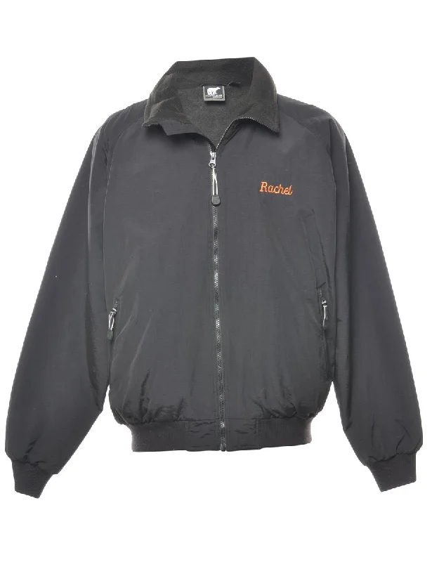 Black Lennox Nylon Jacket - M