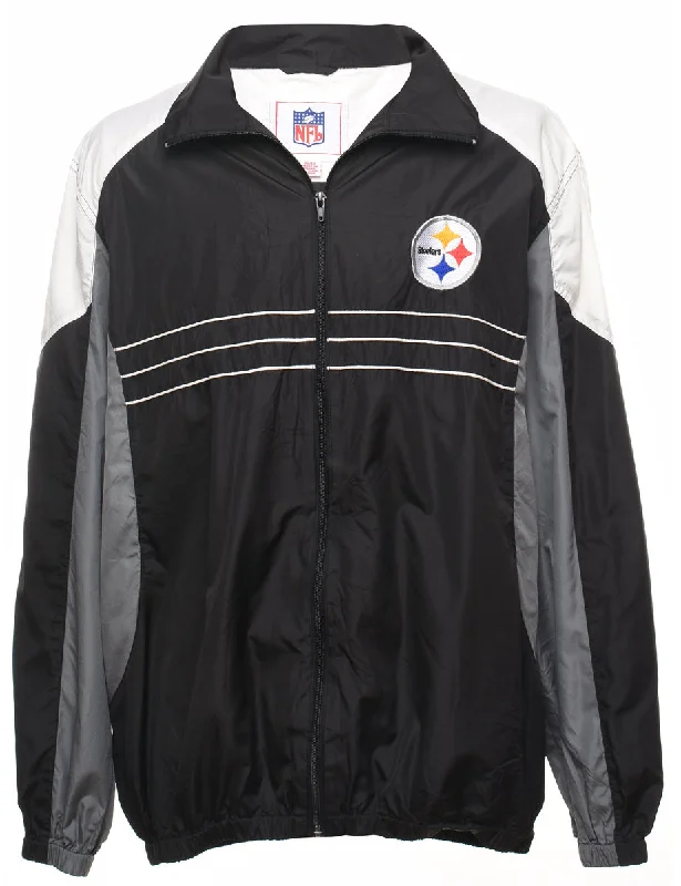 Black Pittsburgh Steelers NFL Jacket - XL