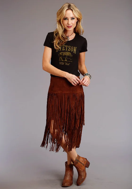 Women's Stetson Suede Fringe Skirt