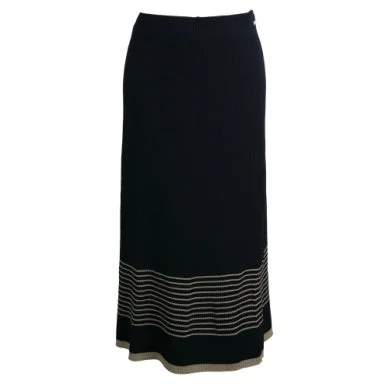 Barbour Women's Marlene Midi Knit Skirt - Black