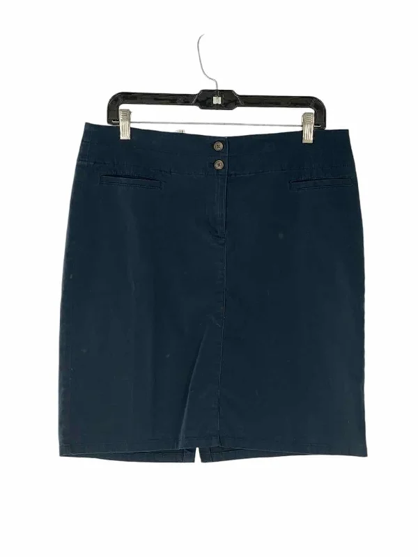 J. Jill Size 10 Navy Skirt