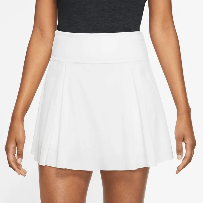 Nike Women's Dri-FIT Advantage Regular Skirt (White/Black)