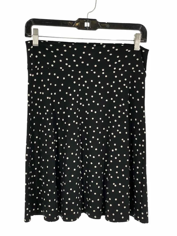 Salaam Size M Black White Polka Dots Skirt