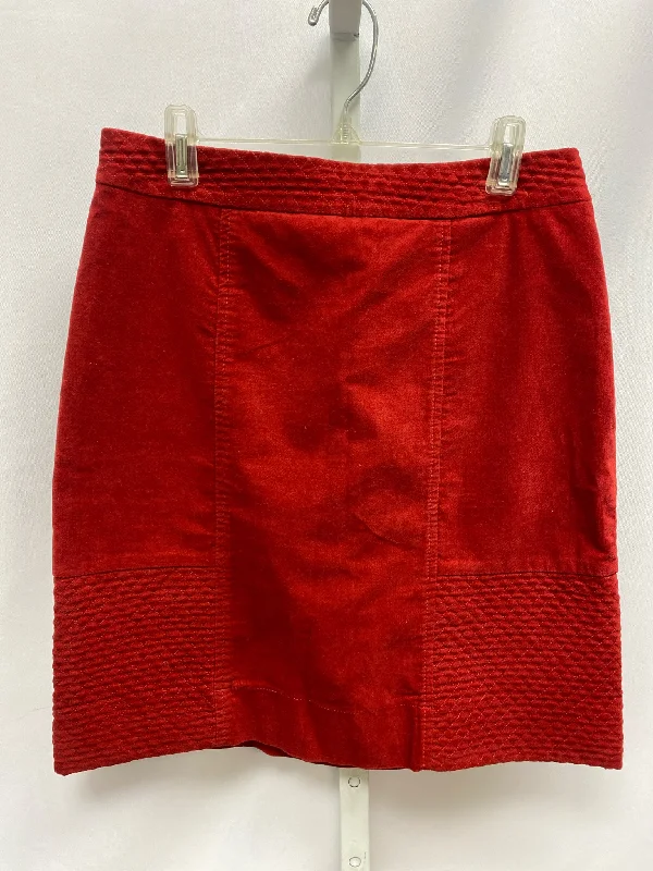 Size 4 ETT tua Red Skirt