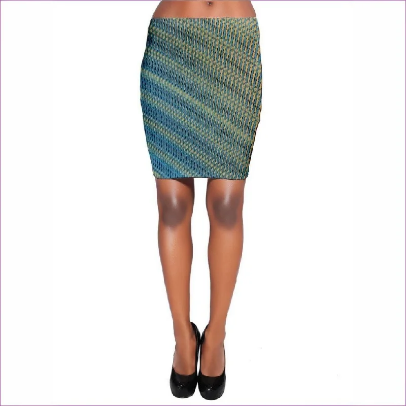 Weaved Bodycon Skirt