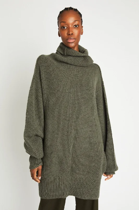 + Beryll Clara Oversized Sweater | Forest