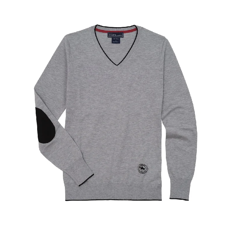 Grey w/ Navy Trim