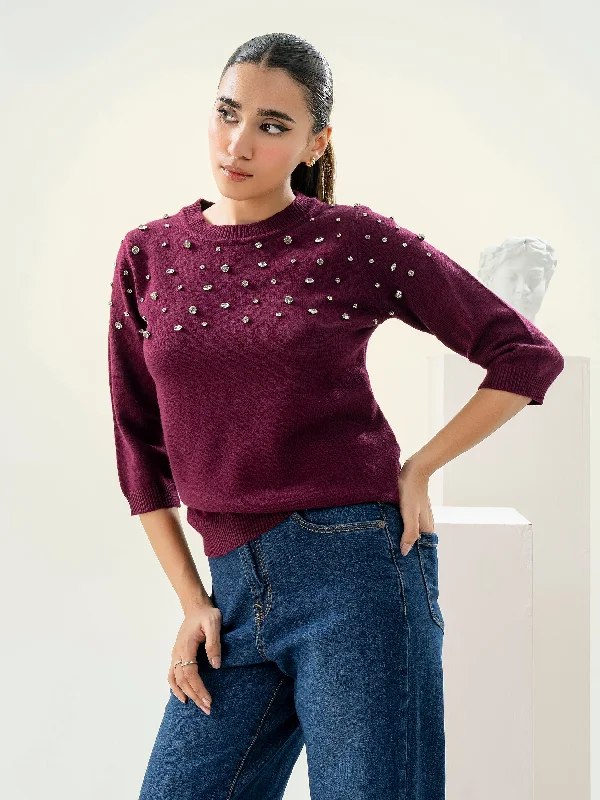 Embellished Sweater