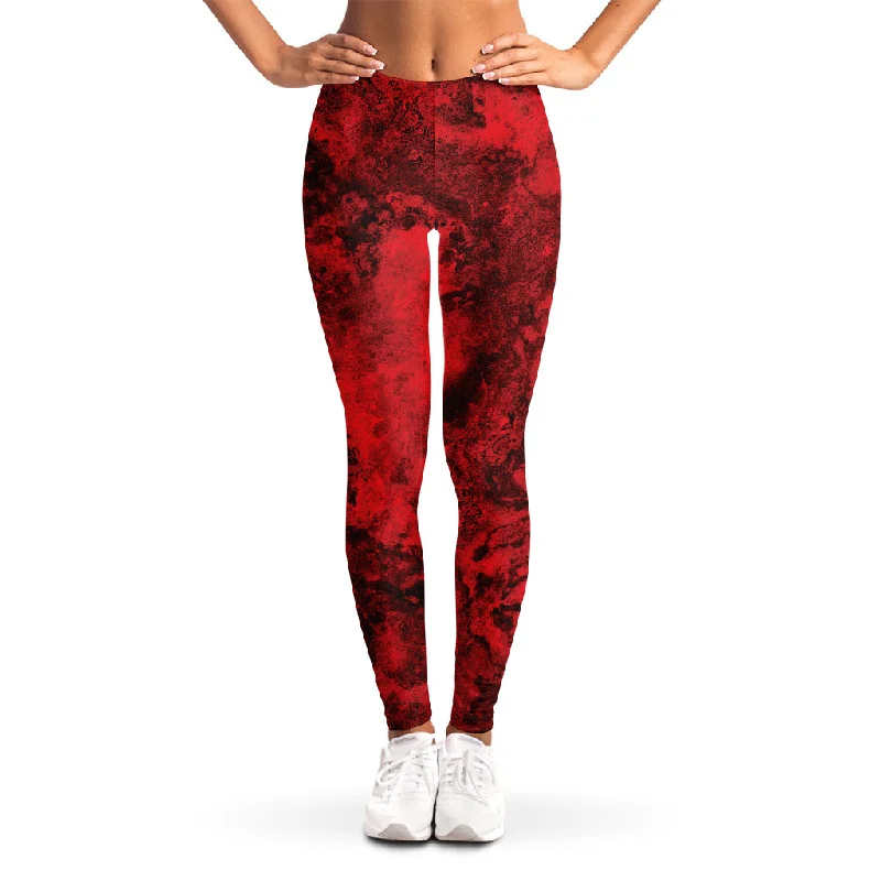 Red Blood Print Women's Leggings