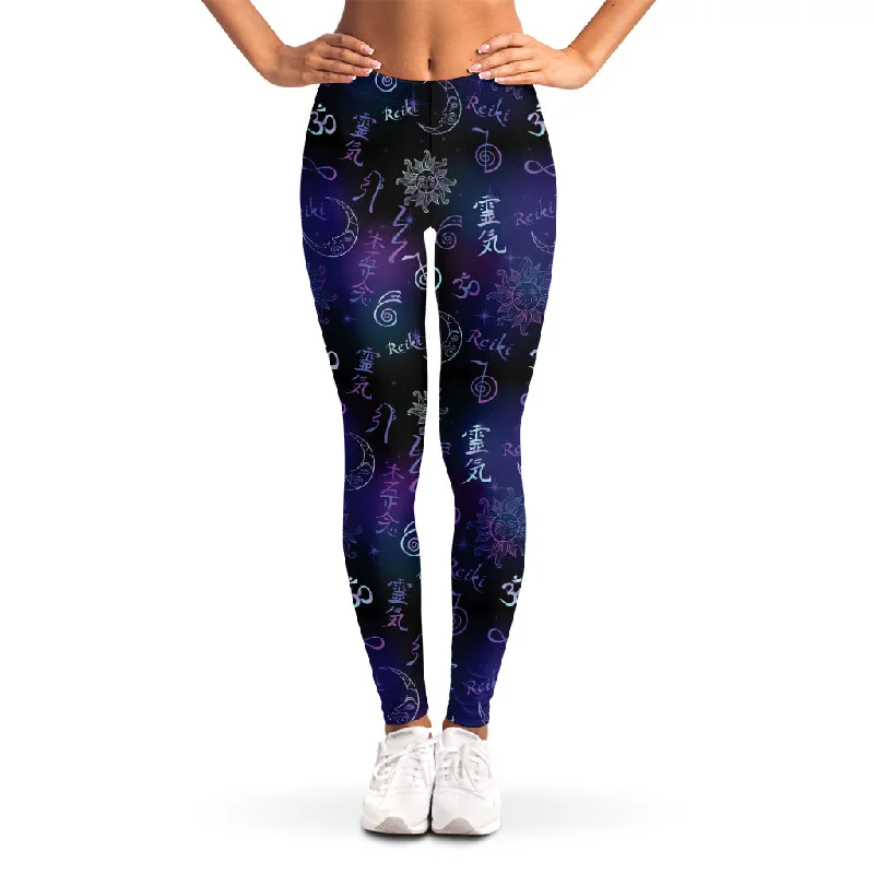 Reiki Energy Pattern Print Women's Leggings