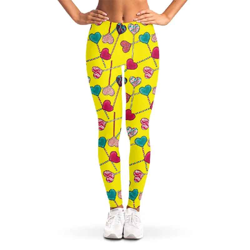 Retro Lollipop Print Women's Leggings