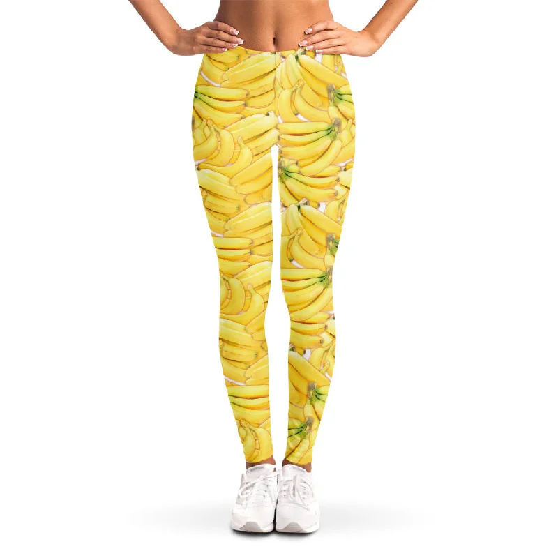 Ripe Banana Pattern Print Women's Leggings