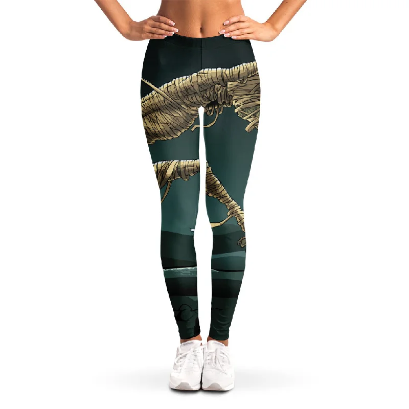 Running Mummy Print Women's Leggings