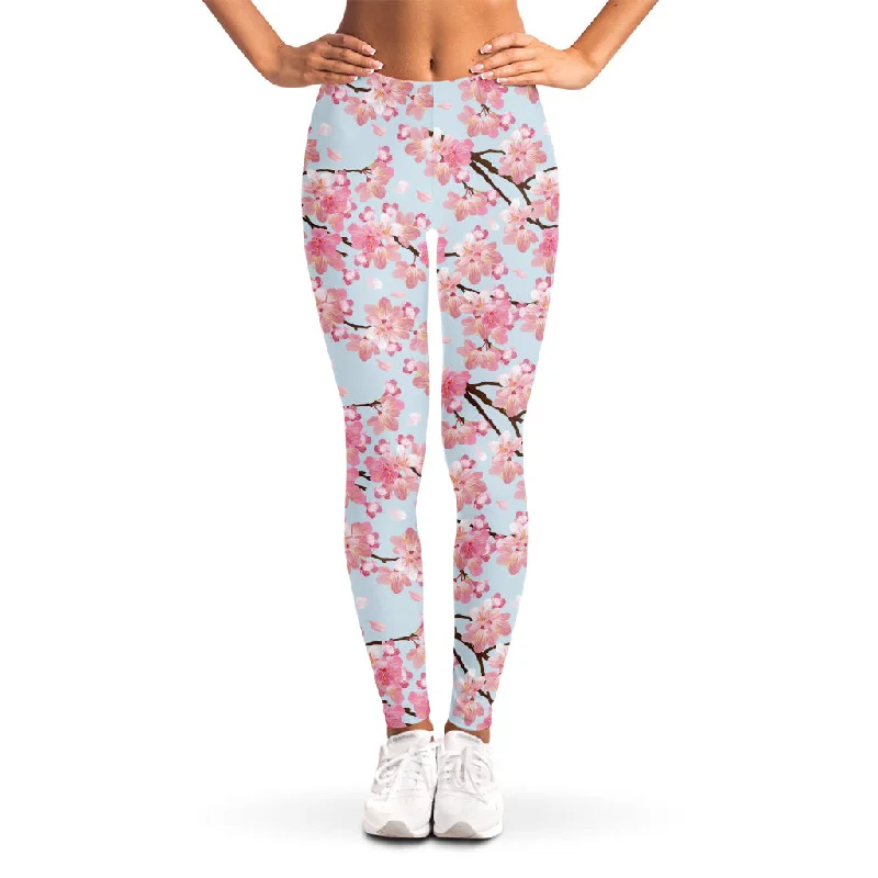 Sakura Flower Cherry Blossom Print Women's Leggings