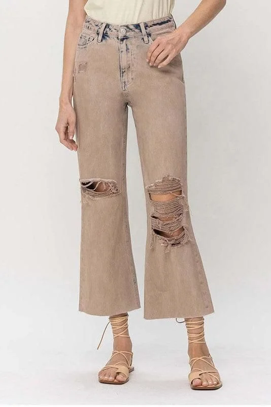 VERVET by Flying Monkey | 90s Vintage Crop Flare Jeans