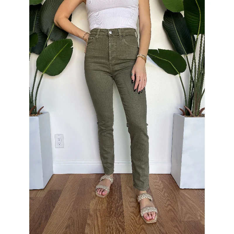 AG Jeans Alexxis Slim Sulfur Green