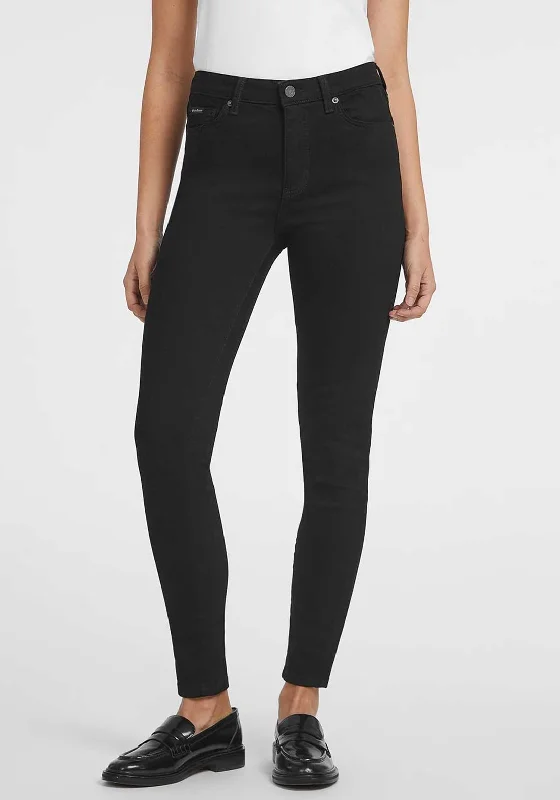 Guess Womens High Rise Skinny Jeans, Black