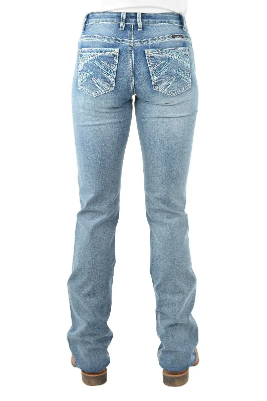 Pure Western Jeans Womens Criss Cross Relaxed (PCP2210729)