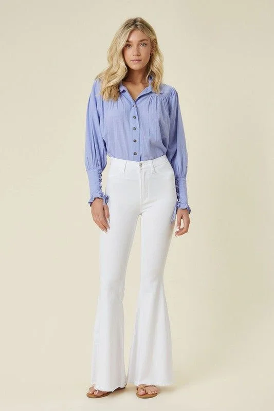 Vibrant MIU High Waisted Flare Jeans