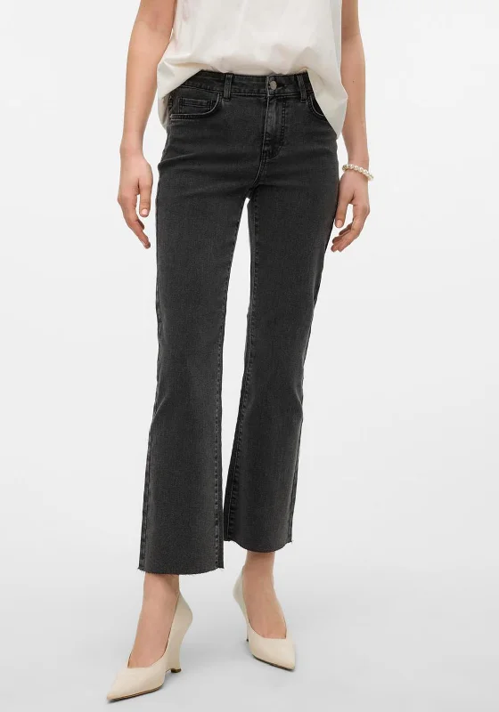 Vero Moda Shelia Flared Jeans, Dark Grey